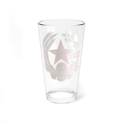 Emblem of the Tajik SSR (Soviet Union) (Coat of Arms) Pint Glass 16oz