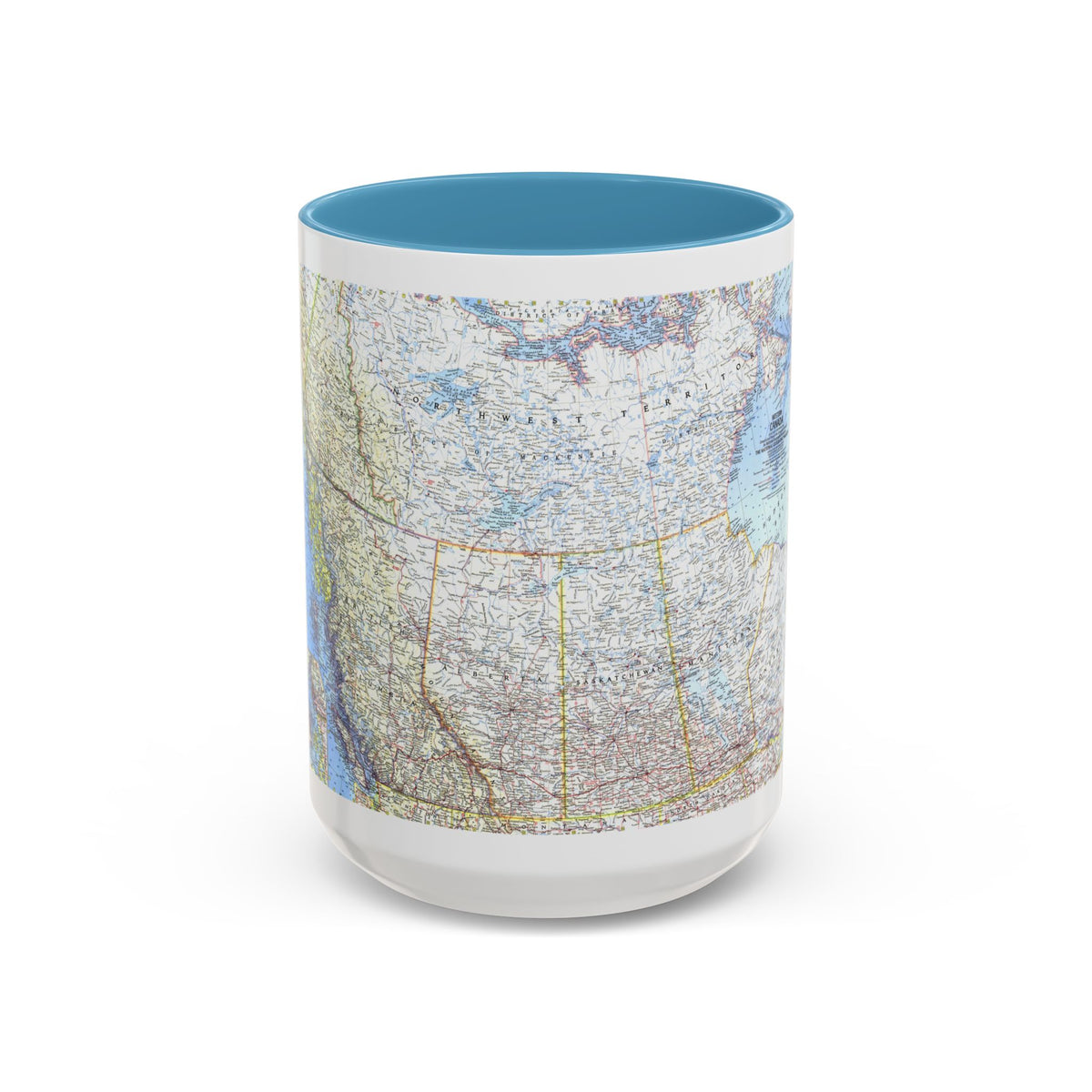 Canada - Western (1966) (Map) Accent Coffee Mug