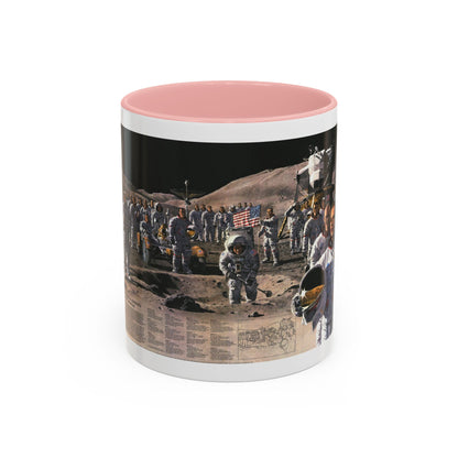 Space - Teammates in Mankind's Greatest Adventure (1973) (Map) Accent Coffee Mug