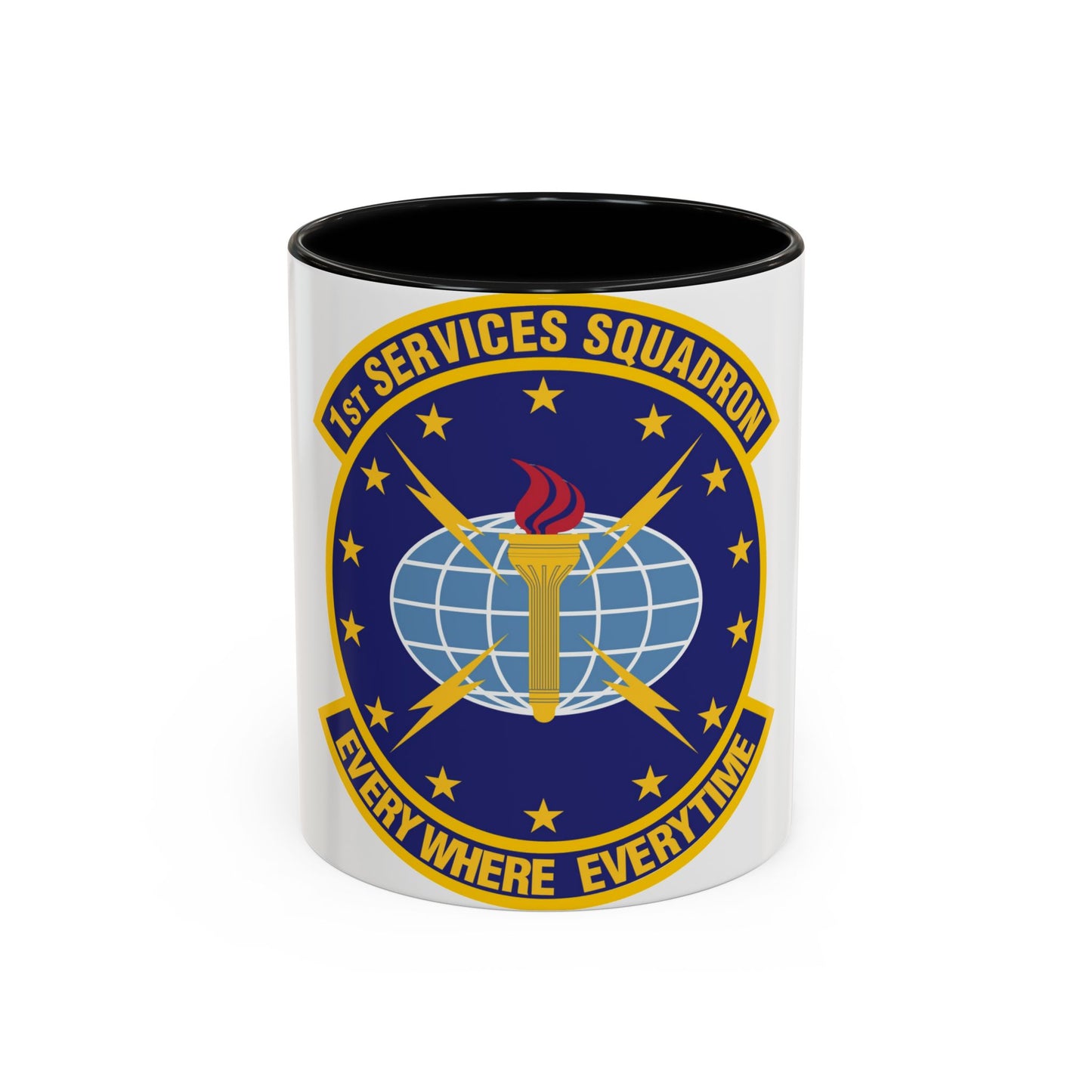 1st Services Squadron (U.S. Air Force) Accent Coffee Mug