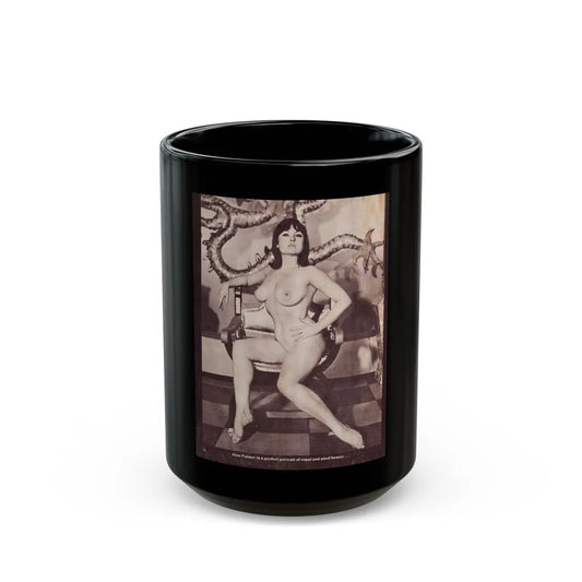 June Palmer #141 - Nude (Vintage Female Icon) Black Coffee Mug-15oz-Go Mug Yourself