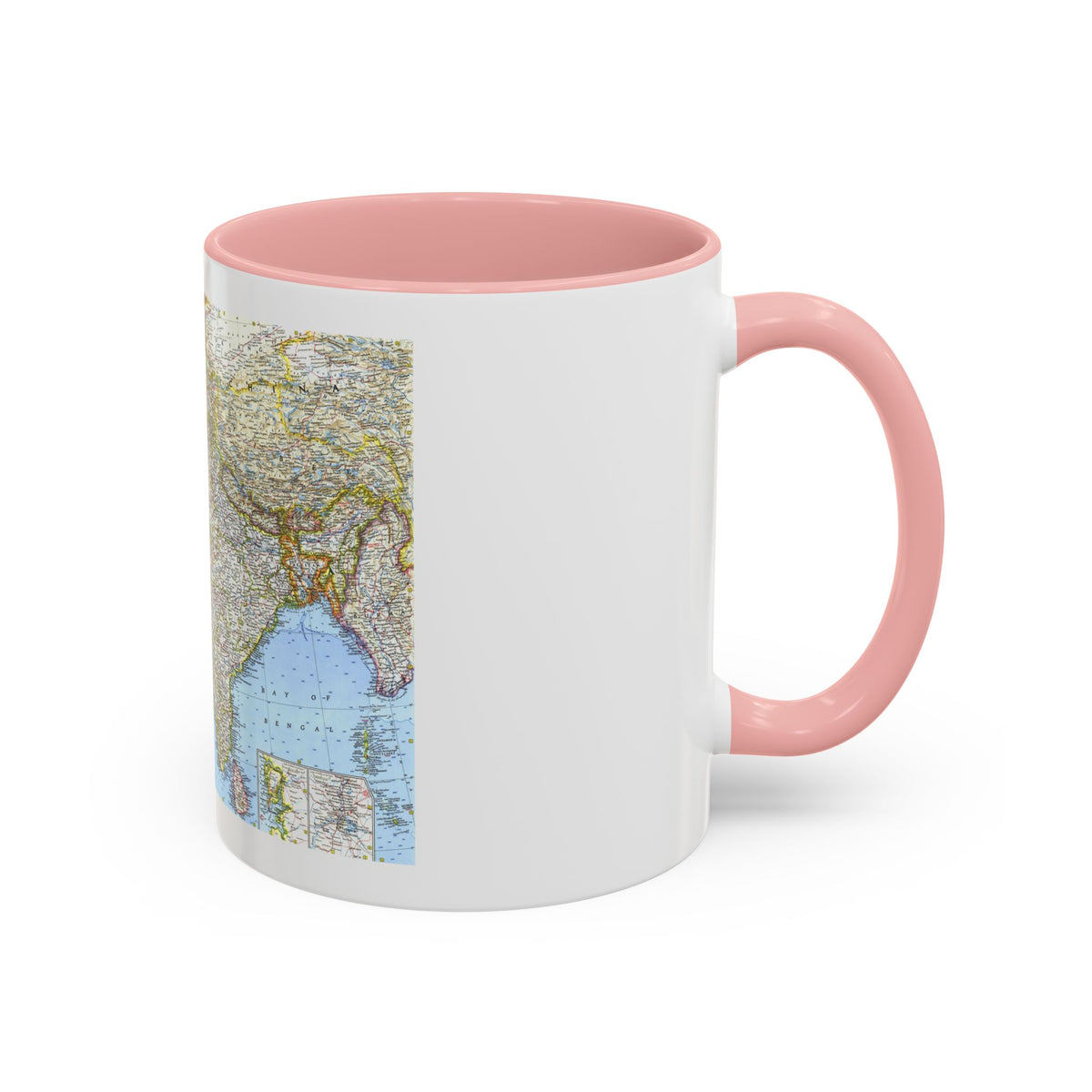 Asia - Southwest (1963) (Map) Accent Coffee Mug