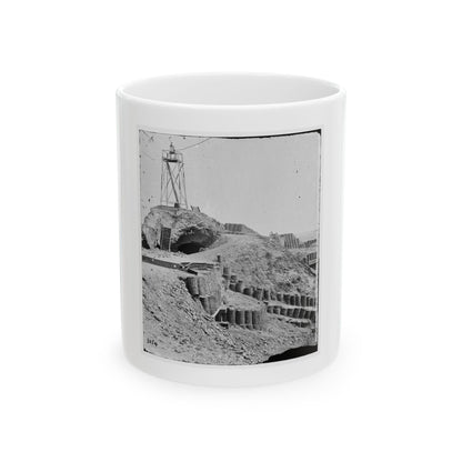 Charleston, S.C. Beacon On Parapet Of Fort Sumter (U.S. Civil War) White Coffee Mug