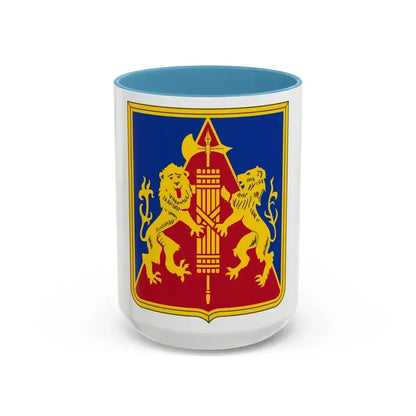 270th Artillery Regiment (U.S. Army) Accent Coffee Mug 15oz Light Blue - Go Mug Yourself