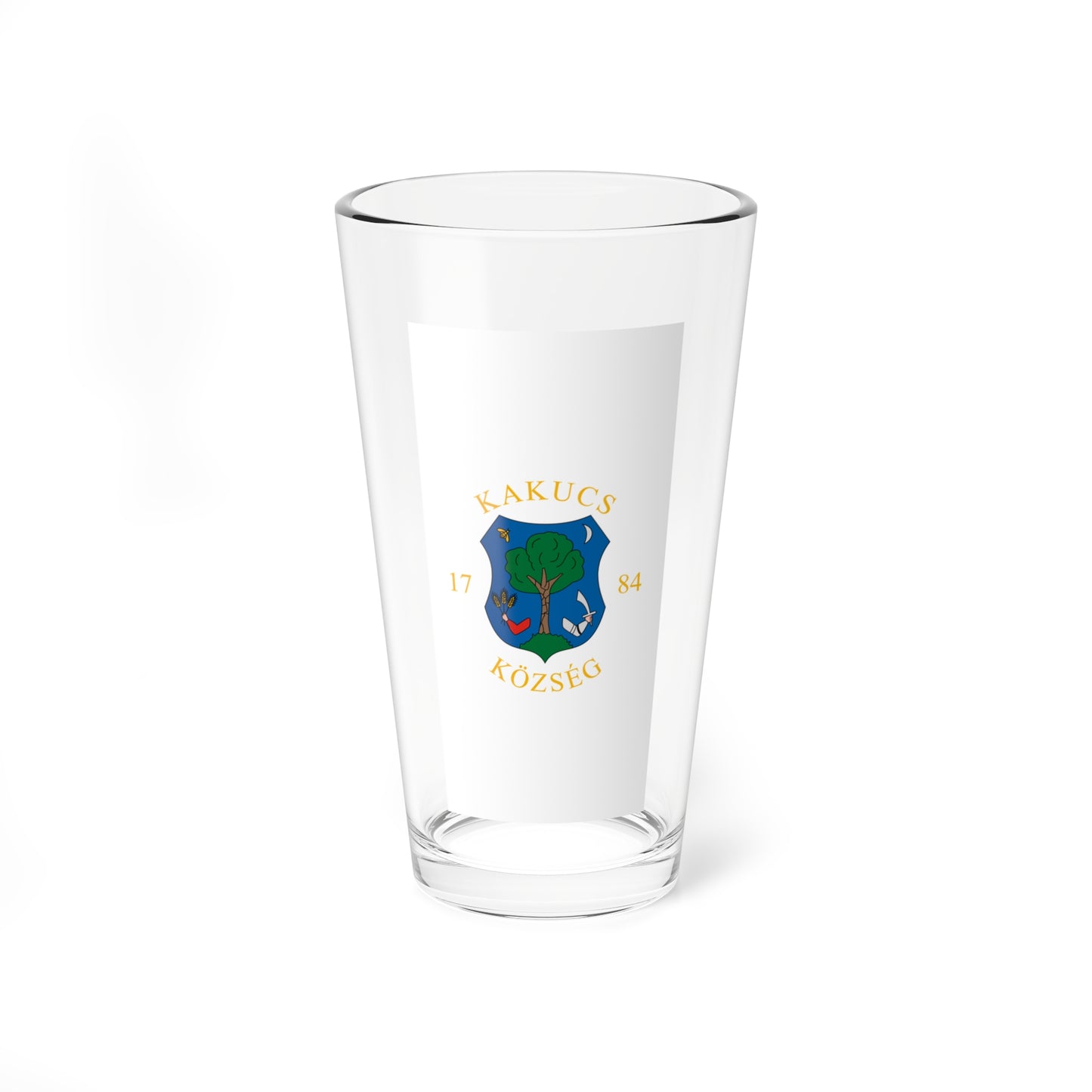 Flag of Kakucs vertical (Hungary) Pint Glass 16oz