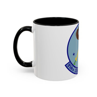 914th Combat Communications Flight (U.S. Air Force) Accent Coffee Mug