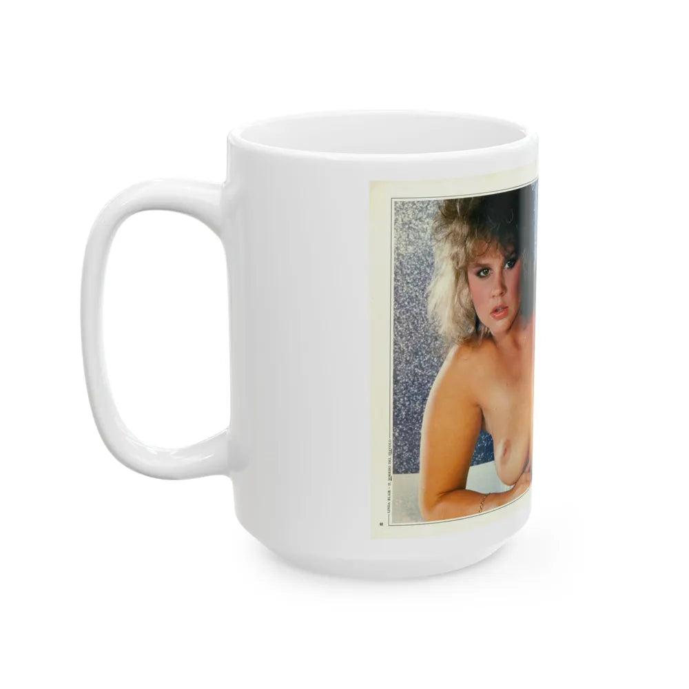 Linda Blair #228 - Partially Topless (Vintage Female Icon) White Coffee Mug-Go Mug Yourself