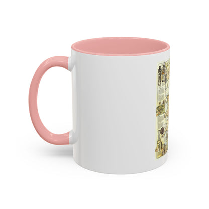 England - Medieval (1979) (Map) Accent Coffee Mug
