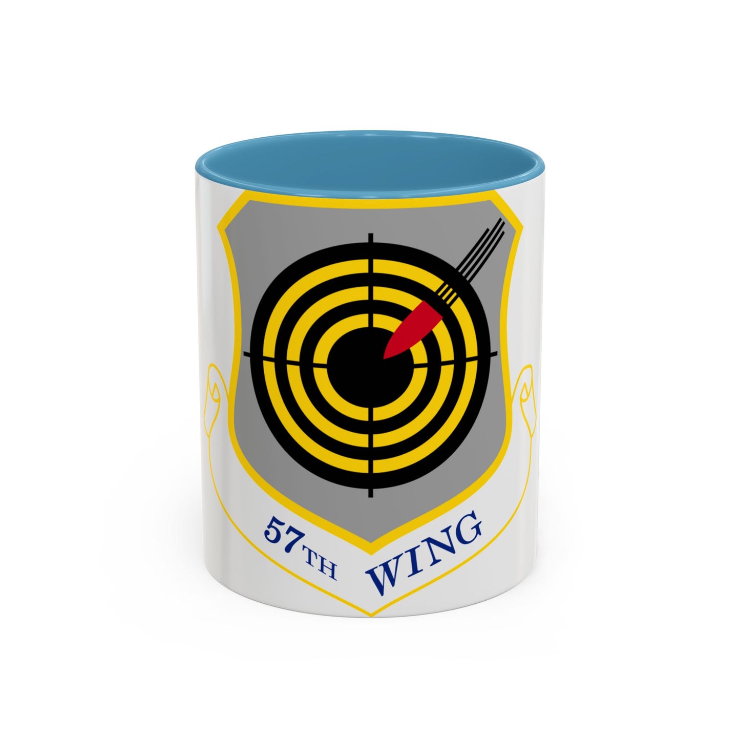 1058px USAF 57th Wing shield (U.S. Air Force) Accent Coffee Mug