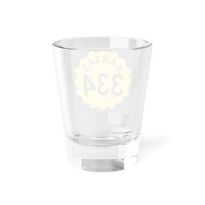 K-334 1962 (Kansas) (Road Sign) Shot Glass 1.5oz