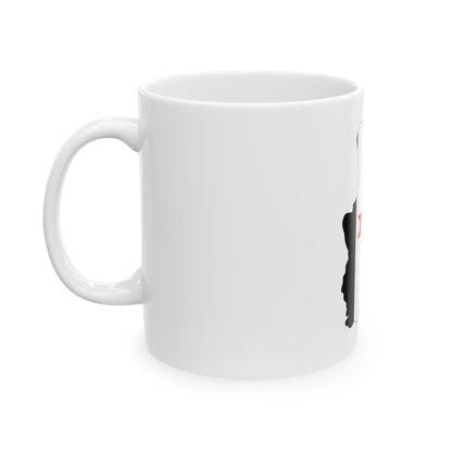 Udmurt-geo-stub (Russia) White Coffee Mug