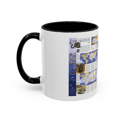 World Map - Exploration (1998) (Map) Accent Coffee Mug