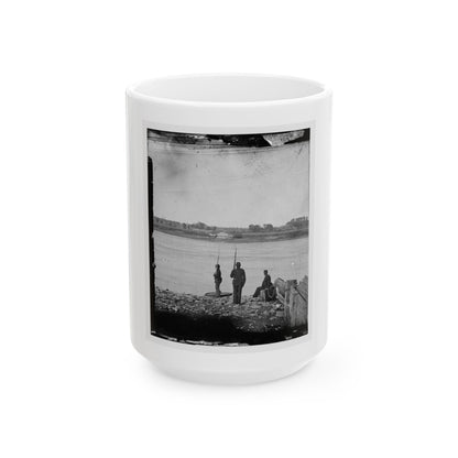 Port Royal Island, S.C. Coosaw Ferry; Battleground Of January 1, 1862, In The Distance (U.S. Civil War) White Coffee Mug