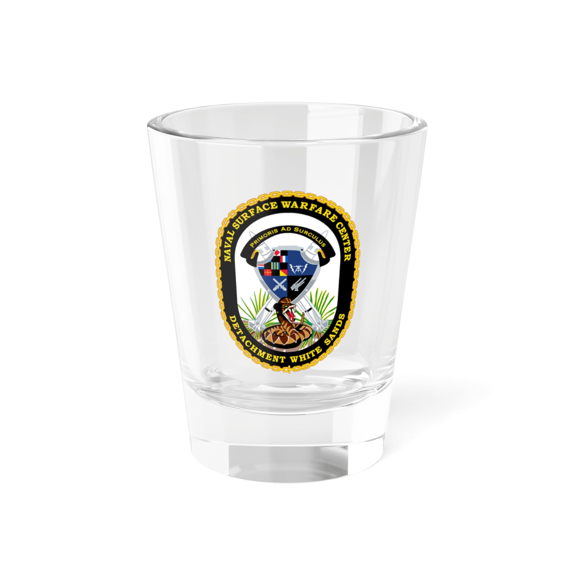 NSWC Detach White Sands (U.S. Navy) Shot Glass 1.5oz-1.5oz-Go Mug Yourself