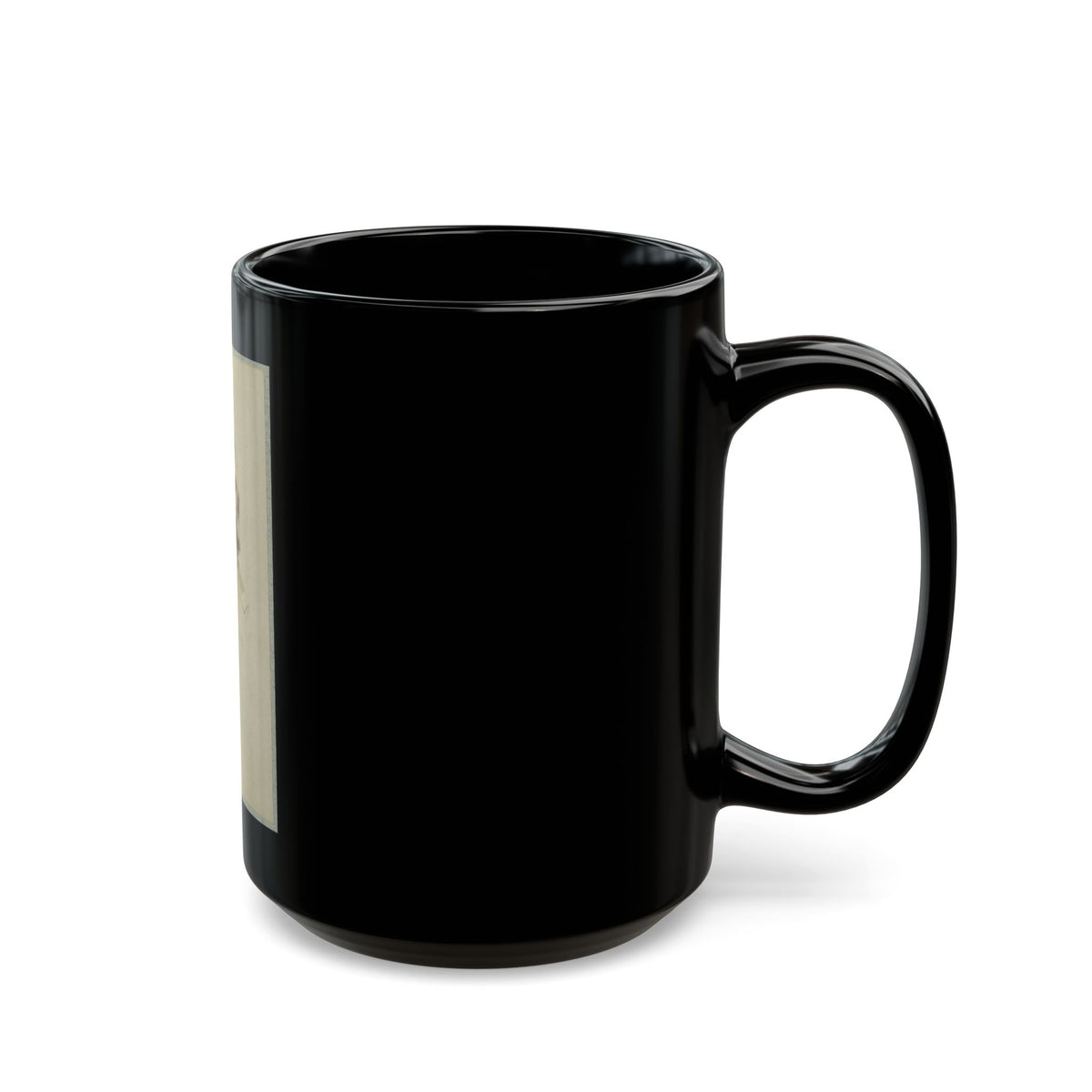 Unidentified General, Bust Portrait, Facing Left (U.S. Civil War) Black Coffee Mug