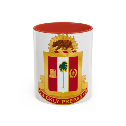 271st Antiaircraft Artillery Gun Battalion (U.S. Army) Accent Coffee Mug 11oz Red - Go Mug Yourself