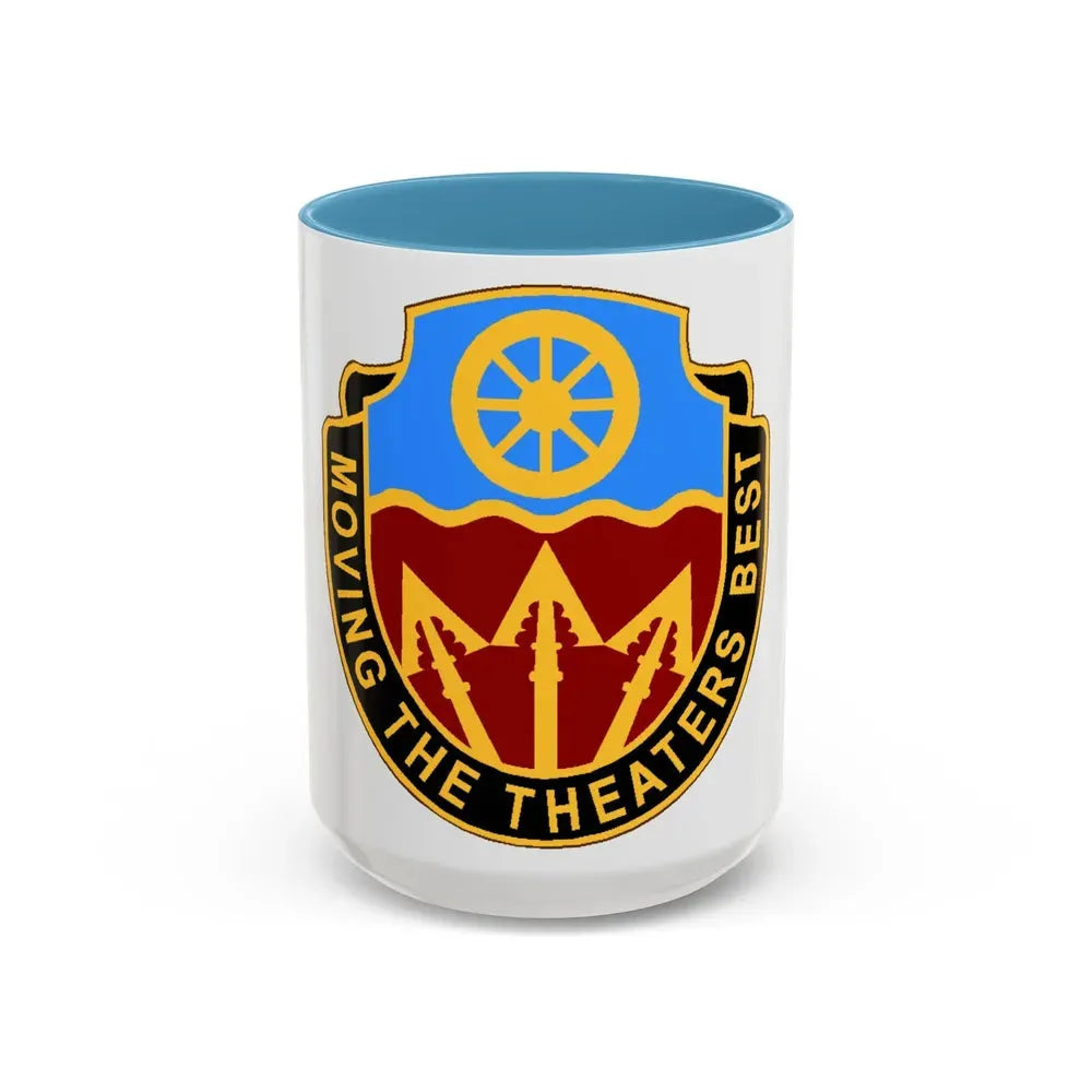 272 Transportation Battalion (U.S. Army) Accent Coffee Mug 15oz Light Blue - Go Mug Yourself