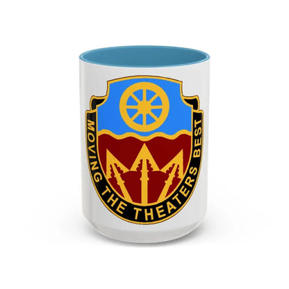 272 Transportation Battalion (U.S. Army) Accent Coffee Mug 15oz Light Blue - Go Mug Yourself