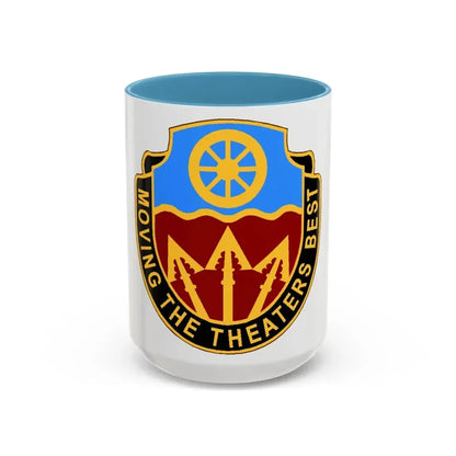 272 Transportation Battalion (U.S. Army) Accent Coffee Mug 15oz Light Blue - Go Mug Yourself