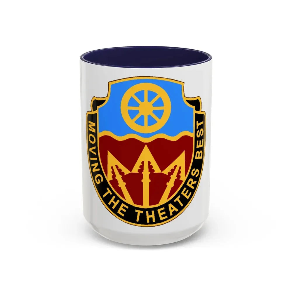272 Transportation Battalion (U.S. Army) Accent Coffee Mug 15oz Navy - Go Mug Yourself