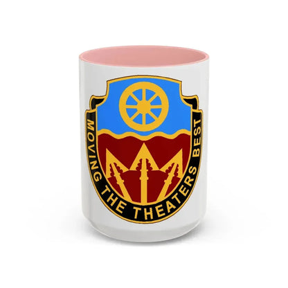 272 Transportation Battalion (U.S. Army) Accent Coffee Mug 15oz Pink - Go Mug Yourself