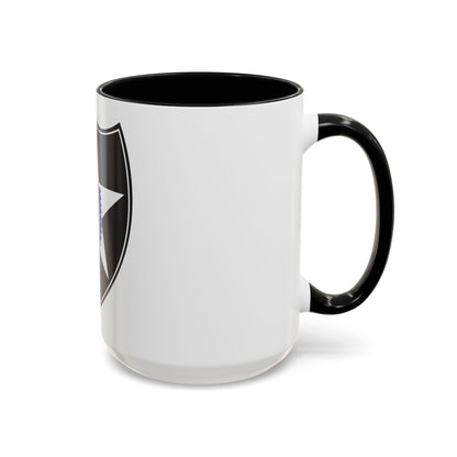 2nd Infantry Division (U.S. Army) Accent Coffee Mug