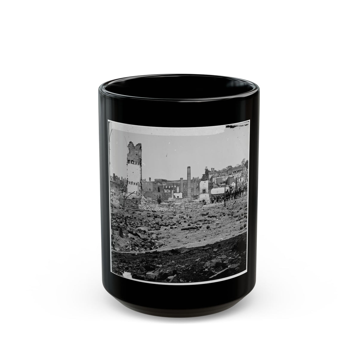 Richmond, Va. Grounds Of The Ruined Arsenal With Scattered Shot And Shell (U.S. Civil War) Black Coffee Mug