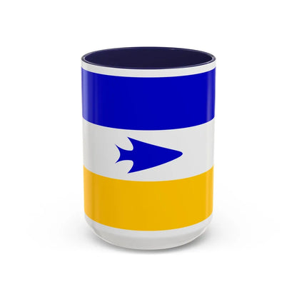 Flag of Mapuche - Accent Coffee Mug-15oz-Navy-Go Mug Yourself