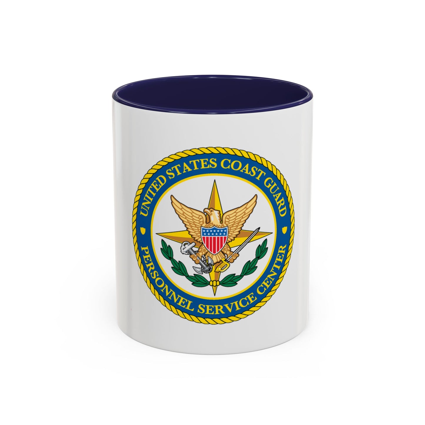 USCG Personnel Service Center (U.S. Coast Guard) Accent Coffee Mug