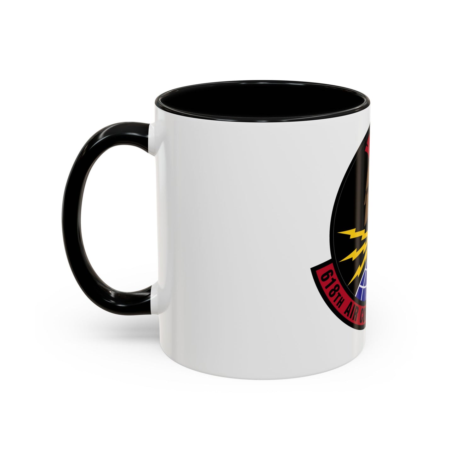 618 Air Communications Squadron AMC (U.S. Air Force) Accent Coffee Mug
