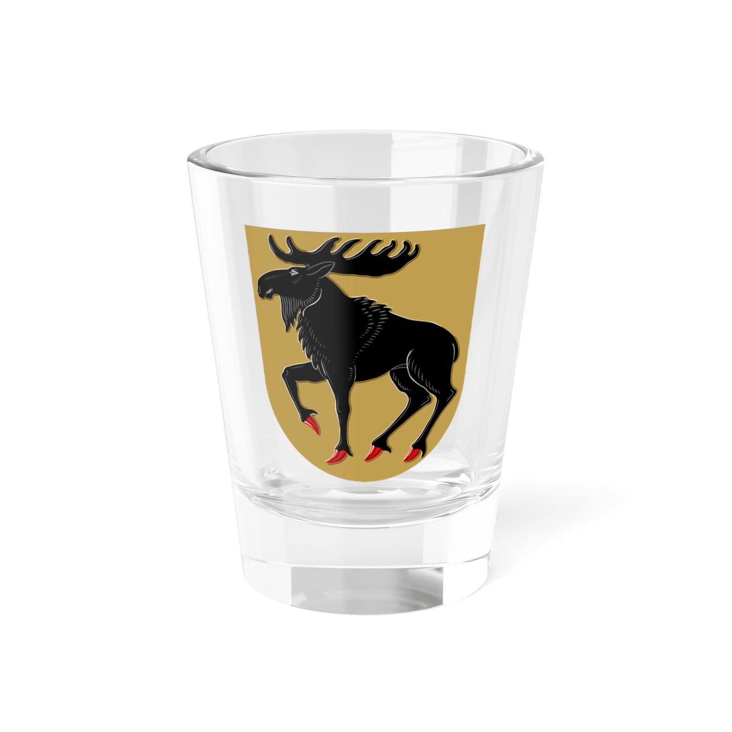 Hirvensalmi.vaakuna (Finland) (Coat of Arms) Shot Glass 1.5oz