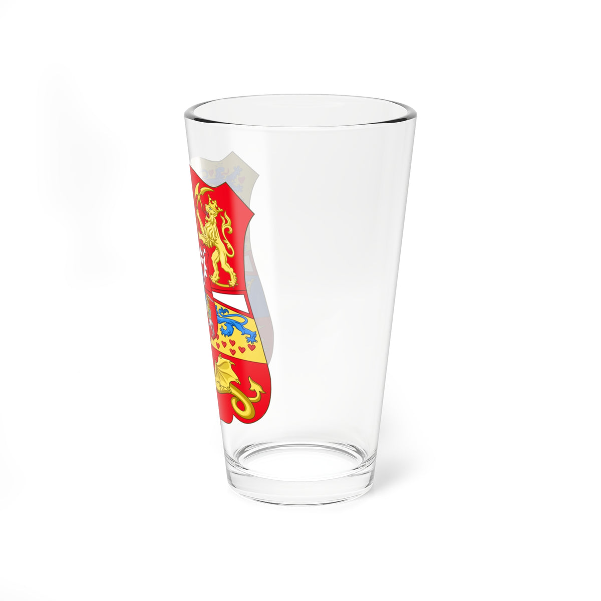 Royal Arms of Norway  Denmark 1559-1699 (Denmark) (Coat of Arms) Pint Glass 16oz
