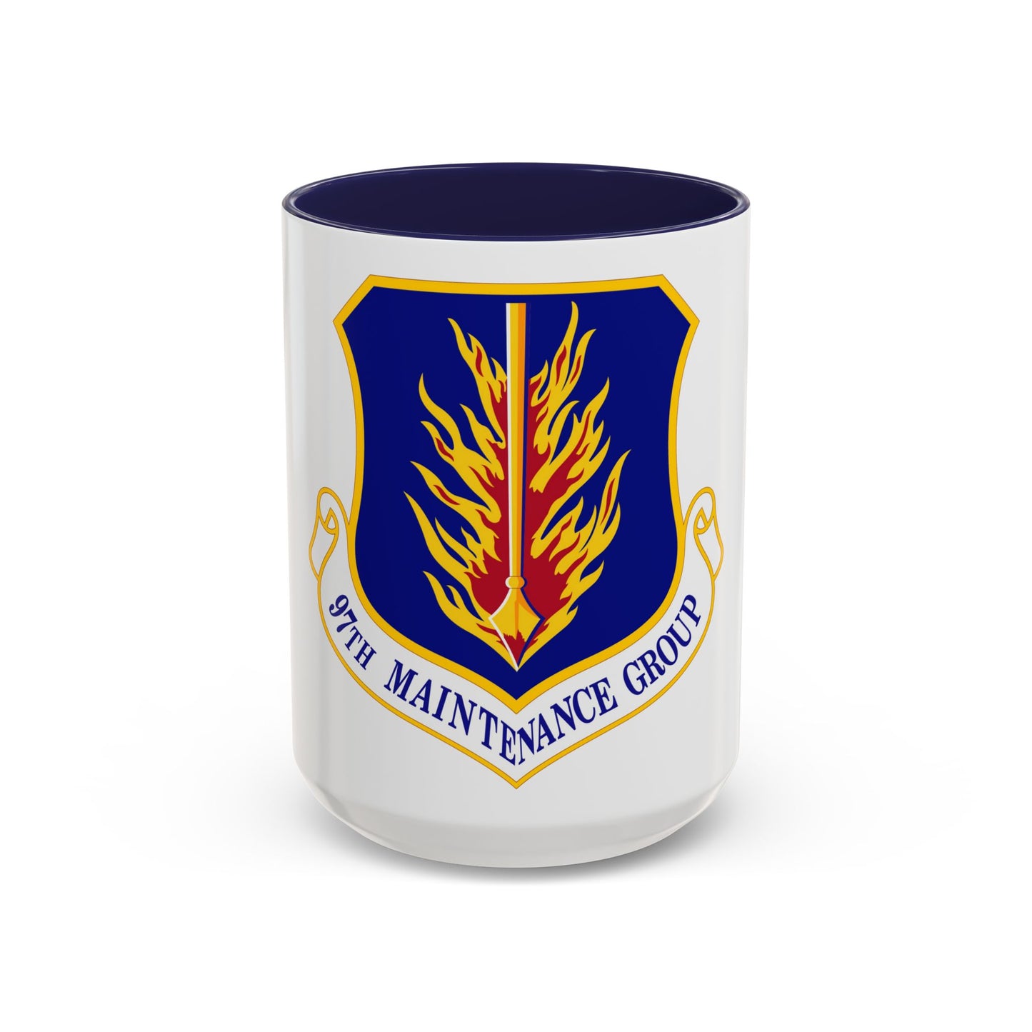 97 Maintenance Group AETC (U.S. Air Force) Accent Coffee Mug