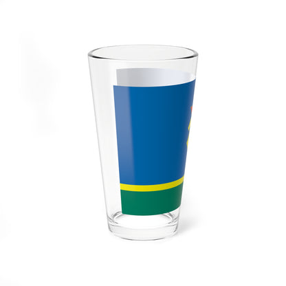 Flag of Iglinsky rayon (Russia) Pint Glass 16oz
