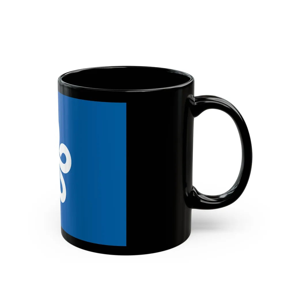 Flag of Fukuoka Prefecture Japan - Black Coffee Mug-Go Mug Yourself