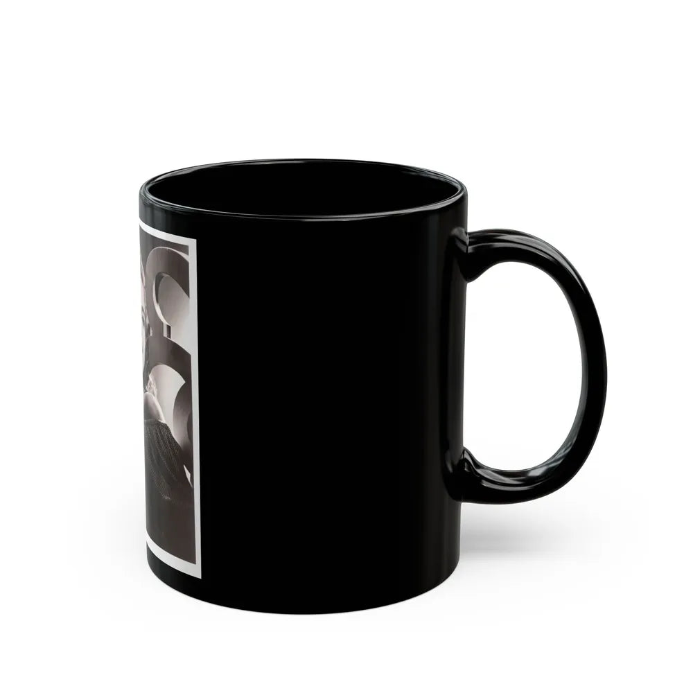 Cathy Downs #02 (Vintage Female Icon) Black Coffee Mug-Go Mug Yourself