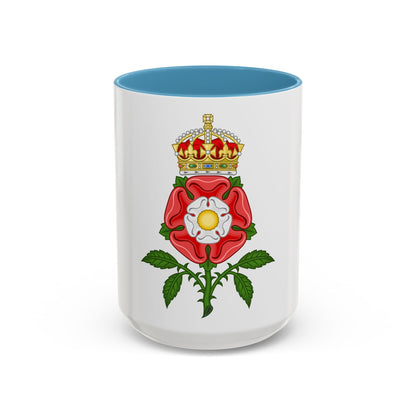 Tudor Rose (Tudor Heraldry) - Accent Coffee Mug