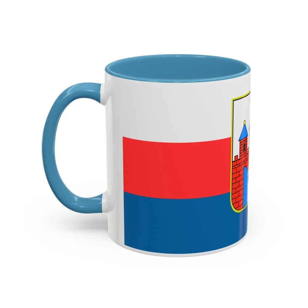 Flag of Bydgoszcz Poland - Accent Coffee Mug-Go Mug Yourself