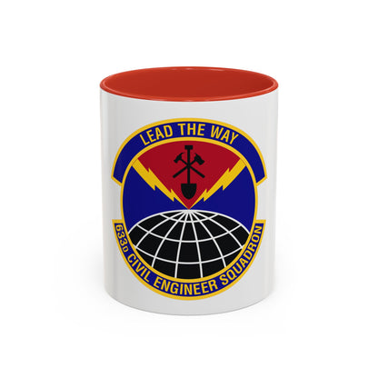 633d Civil Engineer Squadron (U.S. Air Force) Accent Coffee Mug