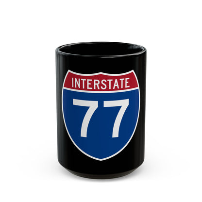 Interstate 77 (U.S. Highways) Black Coffee Mug