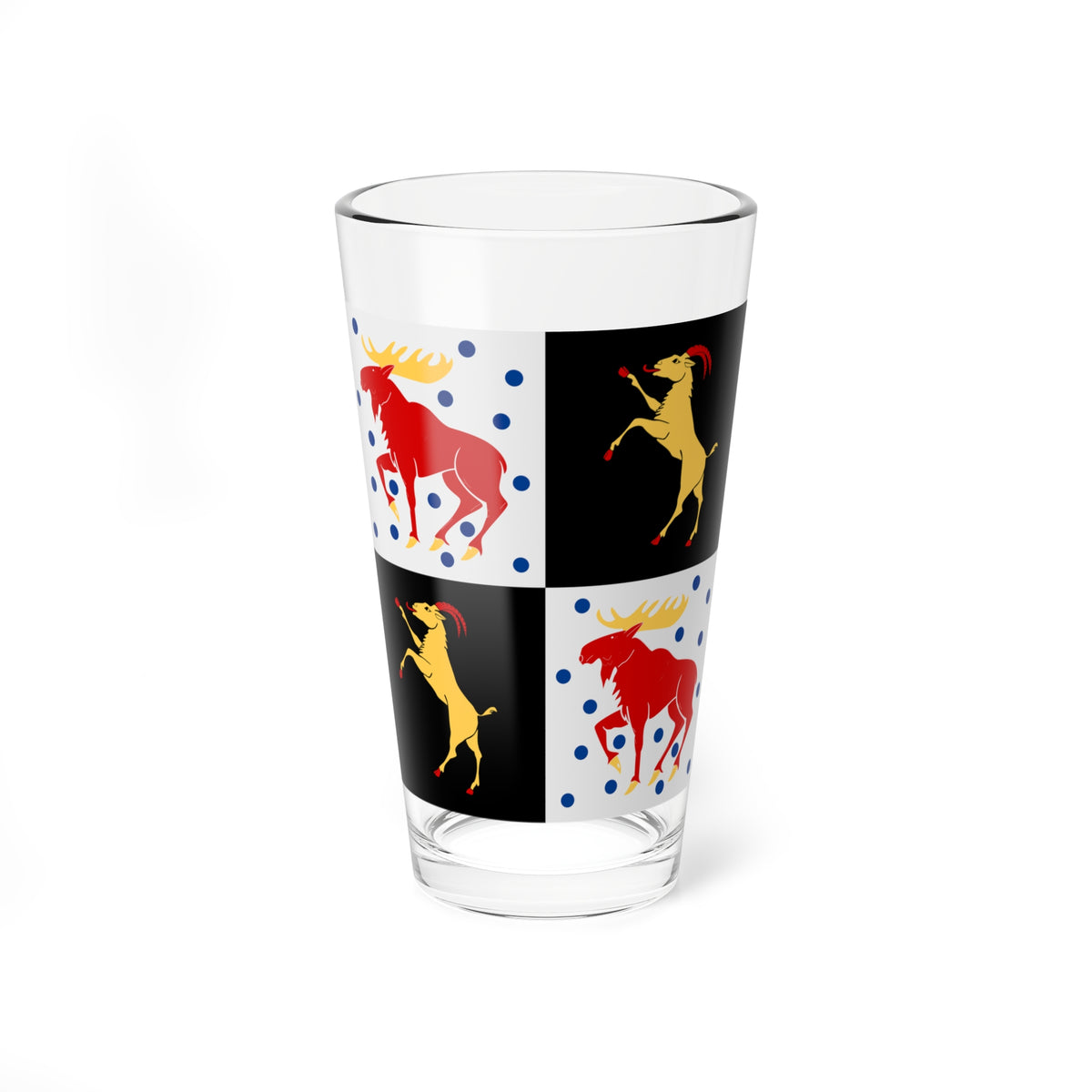 Gavleborgs lan vapenflagga (Sweden) Pint Glass 16oz