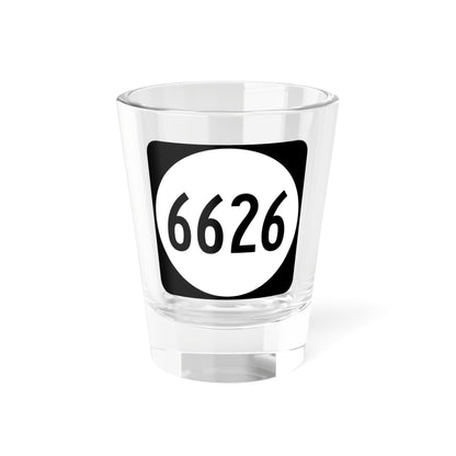 PR tertiary 6626 (Puerto Rico) (Road Sign) Shot Glass 1.5oz