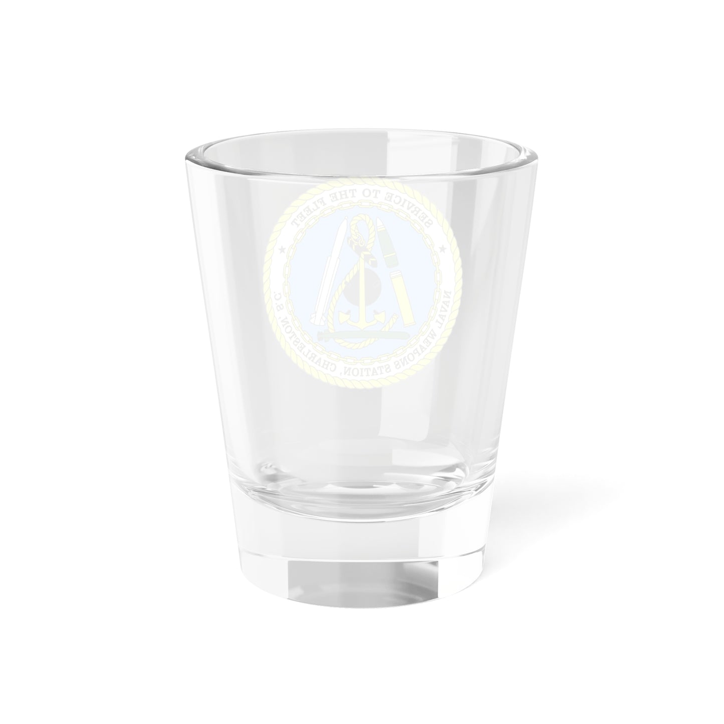 Verre à liqueur de la station d'armes navales de Charleston SC (US Navy) 1,5 oz