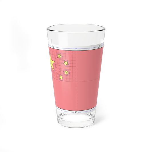 Flag of China construction sheet (China) Pint Glass 16oz
