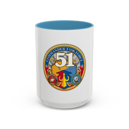USCGC Command Task Force (U.S. Coast Guard) Accent Coffee Mug