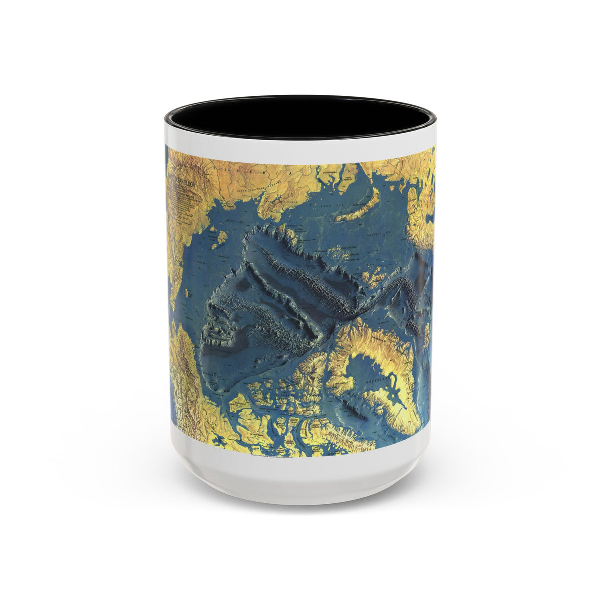 Arctic Ocean Floor (1971) (Map) Accent Coffee Mug