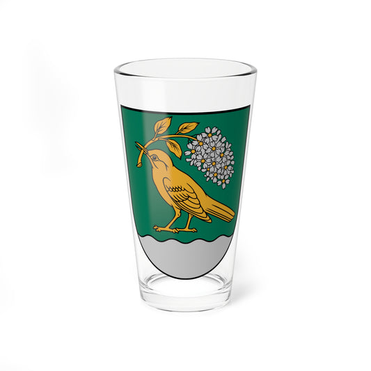 Viļānu novads COA (Latvia) (Coat of Arms) Pint Glass 16oz