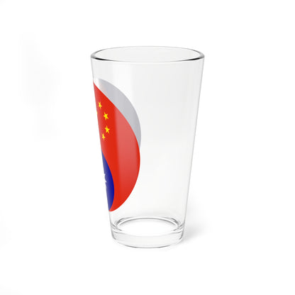 Cross-Strait-flags (China) Pint Glass 16oz