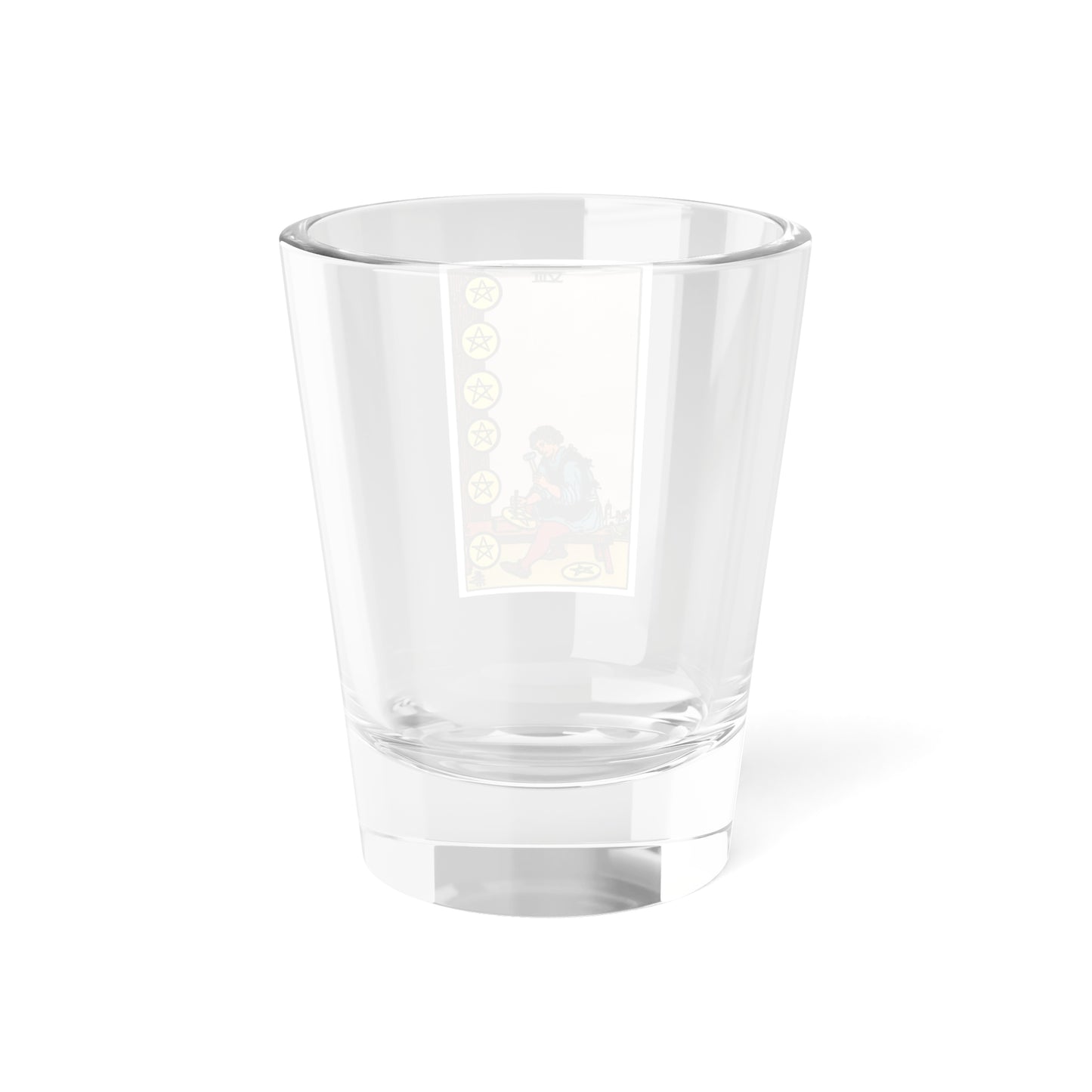 The 8 of Pentacles (Tarot Card) Shot Glass 1.5oz-Go Mug Yourself