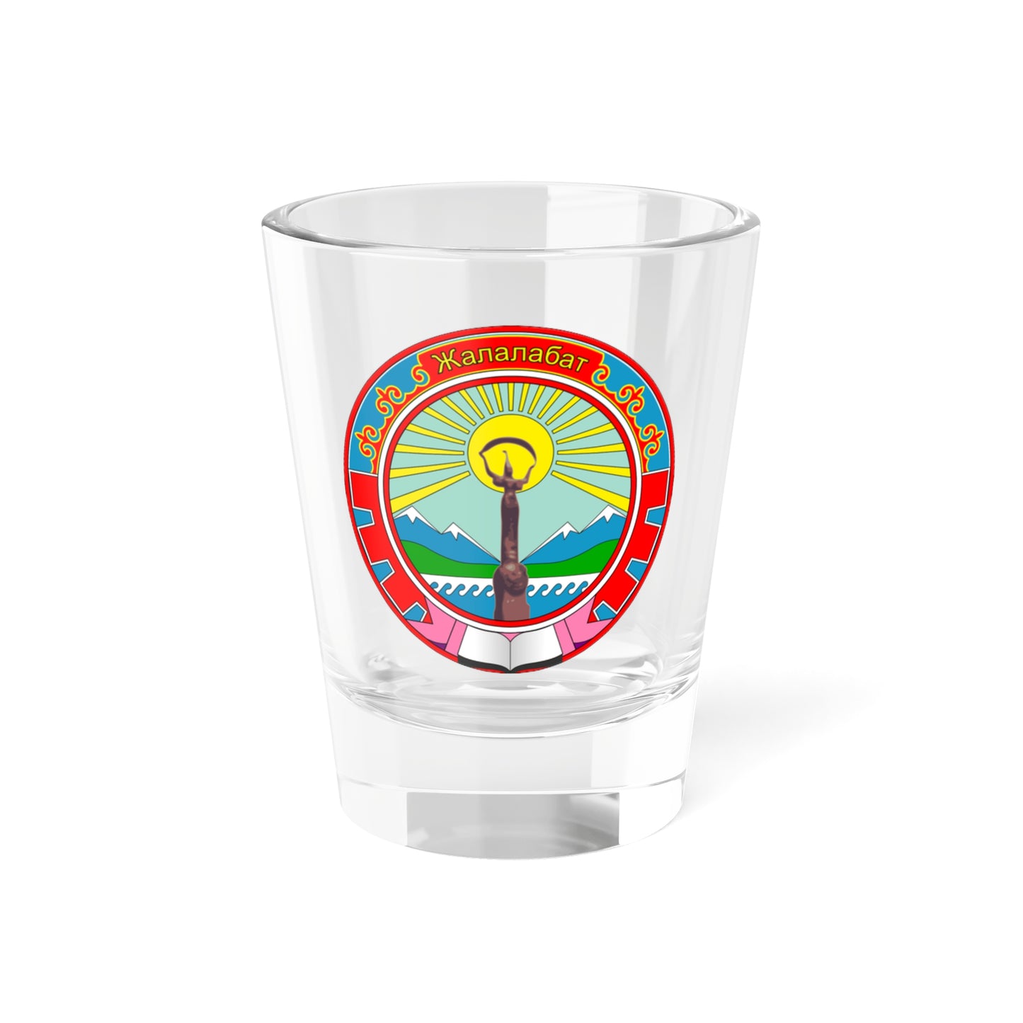 Jalalabad coa (Kyrgyzstan) (Coat of Arms) Shot Glass 1.5oz